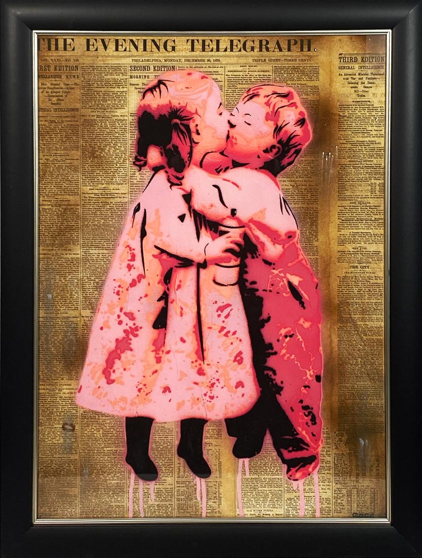 SAGE 'Kids in Love' Hand-Embellished Giclee Print (1 of 9)