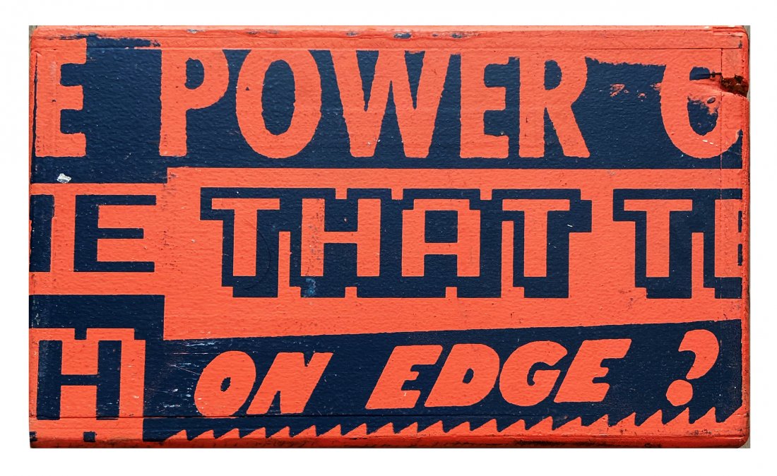 FAILE 'On Edge?: Wooden Box NYC' Original on Wooden Box: 'On Edge?: Wooden Box NYC' by Faile, 2007 10 x 6 x 2 Inches Hand-painted acrylic over silkscreen on hand-crafted wooden box. Original artwork (#1/1) From the artist's first NYC show "Nothing Lasts For