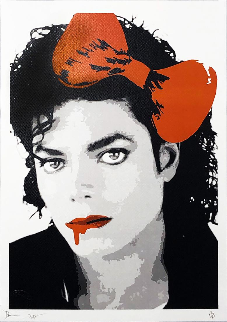 DEATH NYC 'King of Pop' (orange) Lithograph Print (1 of 7)
