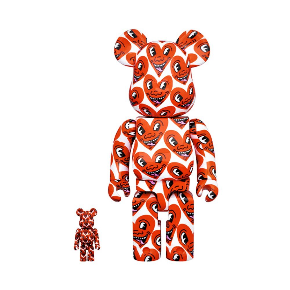 KEITH HARING x Be@rbrick 'V6 Hearts' Art Figure Set (1 of 7)