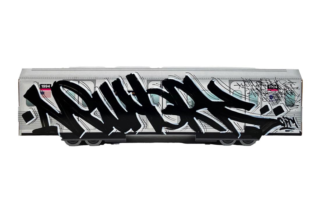 TOPHE x MTN 'Métro New York' Original Art on Toy Subway (1 of 7)