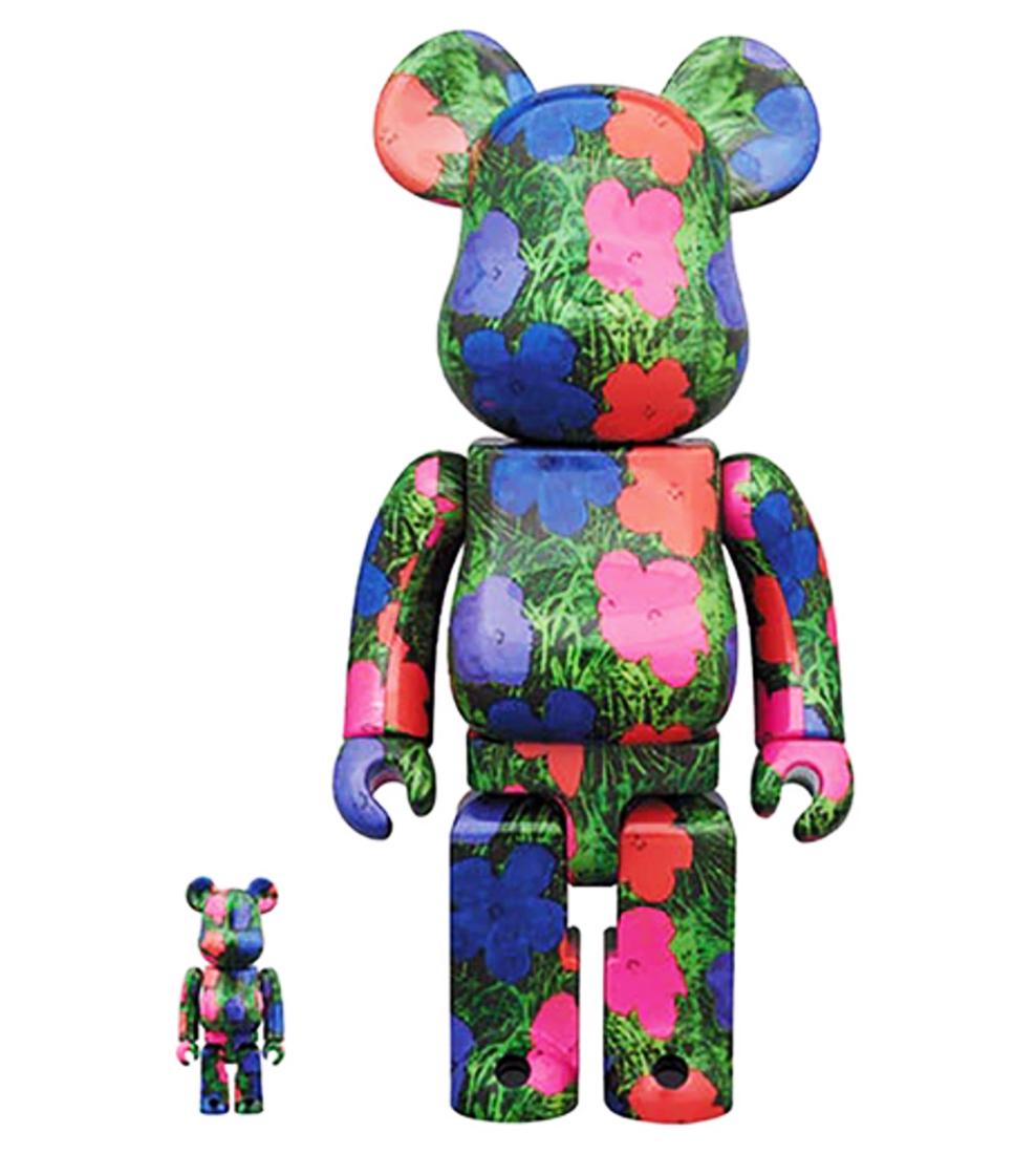 ANDY WARHOL x Be@rbrick 'Flowers' Art Figure Set (1 of 8)