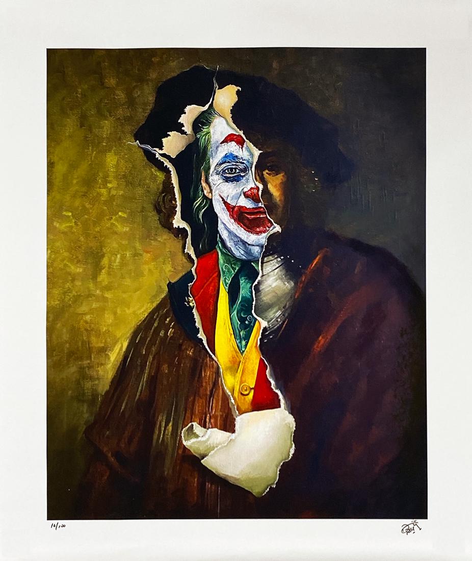 DAVE POLLOT 'The Comedy of Tragedy' (Joker) Giclée on (1 of 8)