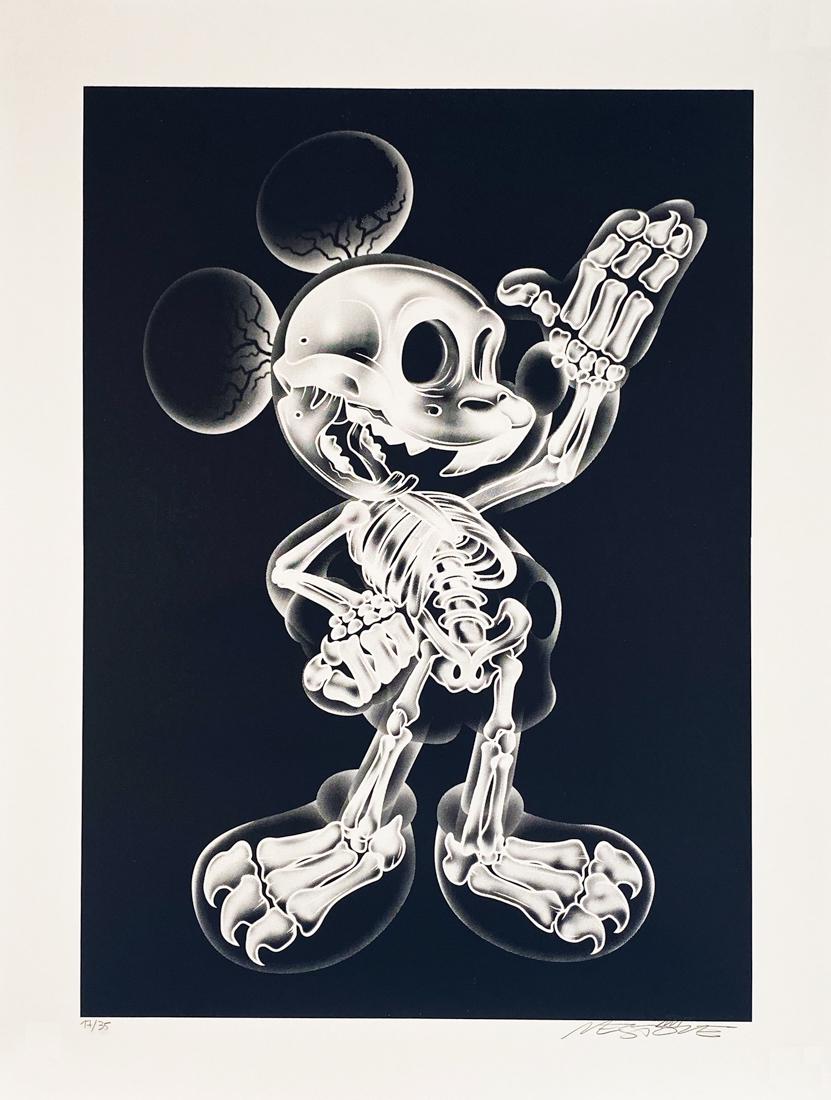 NEST 'X-Ray Mouse' Original Spray/Stencil on Paper (1 of 8)