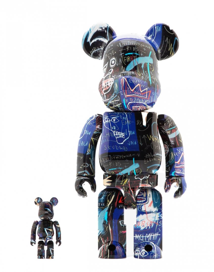 JEAN-MICHEL BASQUIAT x BE@RBRICK 'Nero (#7)' Art Figure (1 of 8)