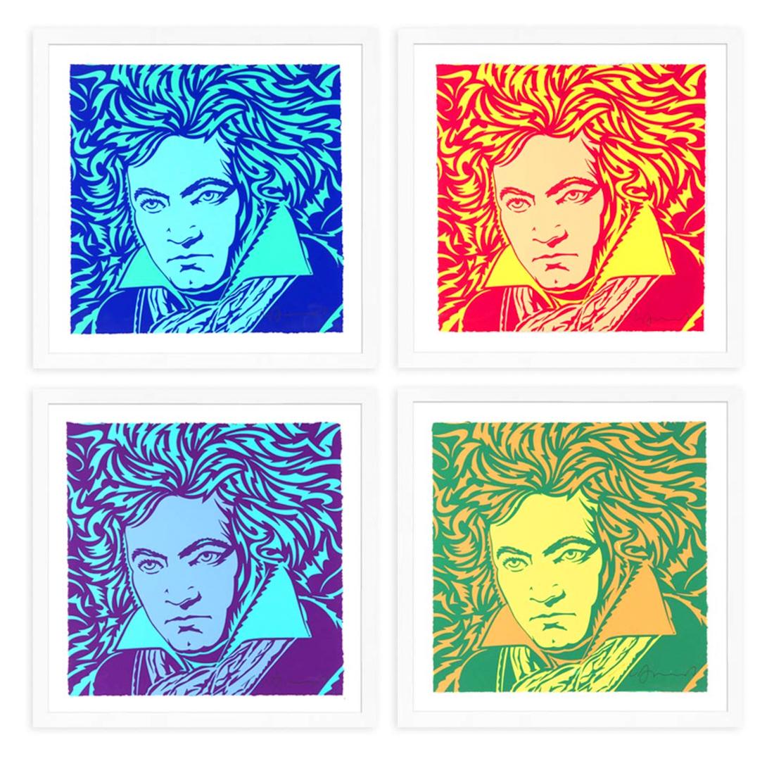 JOHN VAN HAMERSVELD 'Beethoven' Screen Print SET (1 of 20)