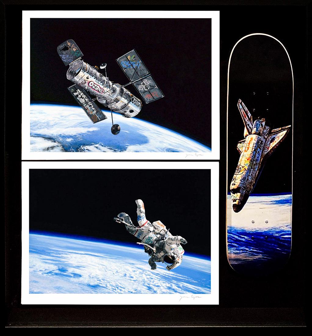 JOSH KEYES 'Frontier', 'Float' + 'Tin Can' Framed Print (1 of 17)