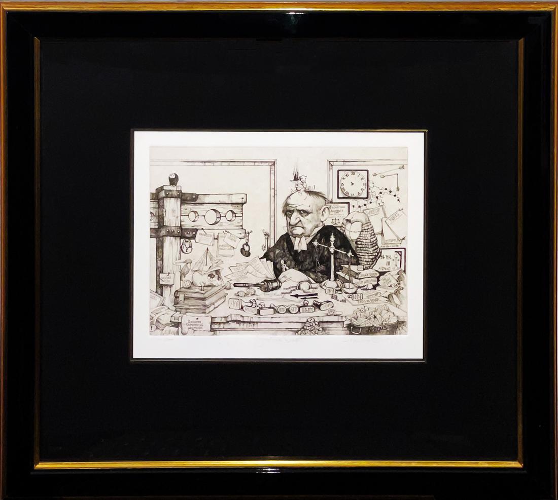 CHARLES BRAGG 'Justice Department' Custom Framed (1 of 8)