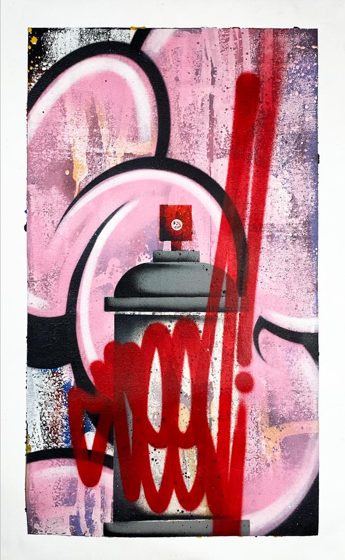 SEEN 'Original Painting #5670' (pink) Original on (1 of 8)