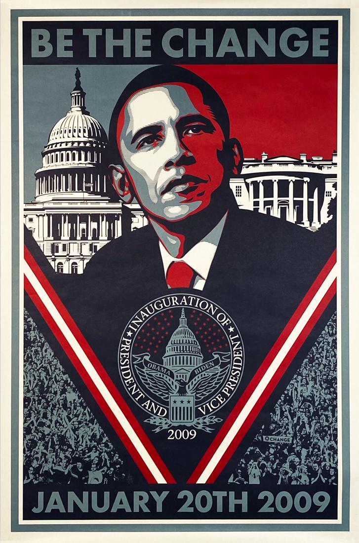 SHEPARD FAIREY 'Obama: Be the Change' Inauguration (1 of 7)
