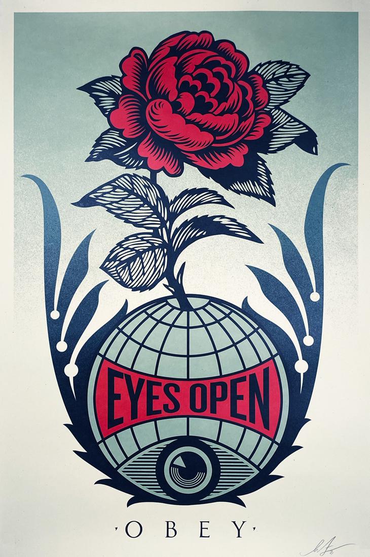SHEPARD FAIREY 'Eyes Open' Offset Lithograph (1 of 7)