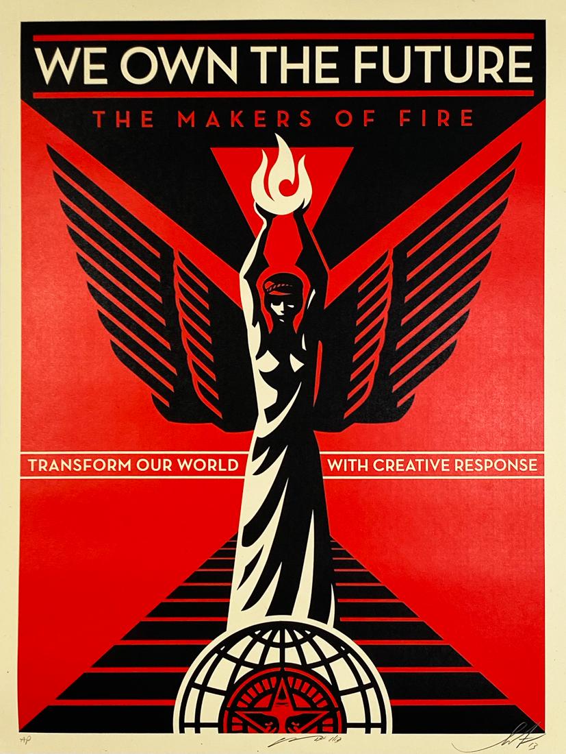 SHEPARD FAIREY 'We Own the Future' Screen Print (1 of 9)