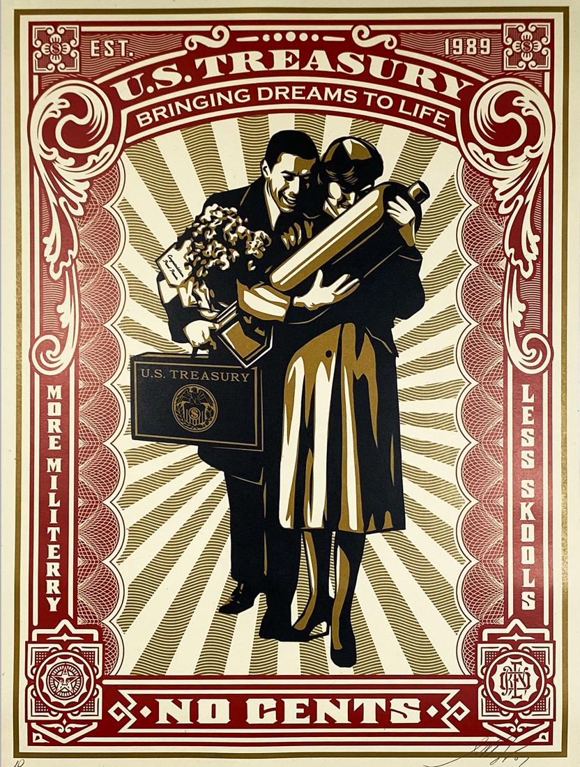 SHEPARD FAIREY 'Proud Parents' Screen Print RARE AP (1 of 8)