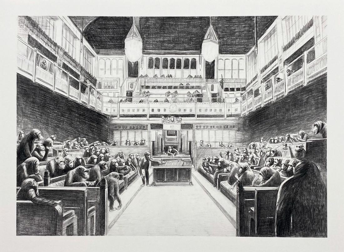 MASON STORM 'Monkey Parliament IV' Mini-Screen Print (1 of 7)