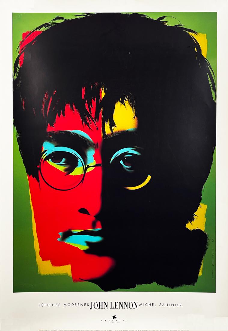 MICHAEL SAULNIER 'John Lennon' Offset Lithograph (1 of 7)