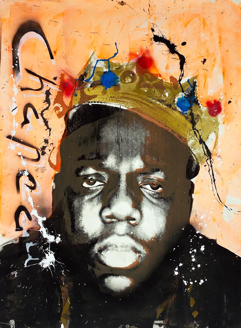 CHAPEAU 'Biggie' Original Mixed Media on Paper (1 of 7)