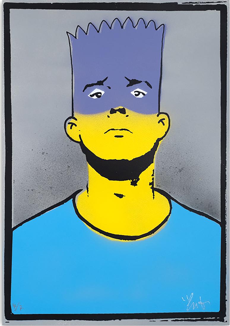 COPYRIGHT 'Pop Bart' (Bartman ed.) Screen Print (1 of 10)