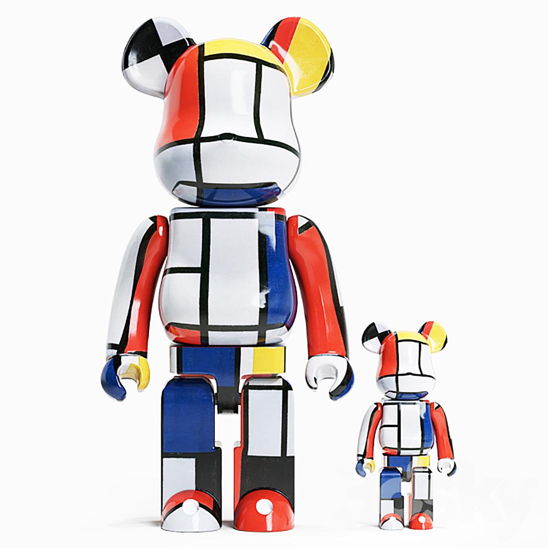 PIET MONDRIAN x Be@rbrick 'PM 21' Art Figure Set (1 of 9)