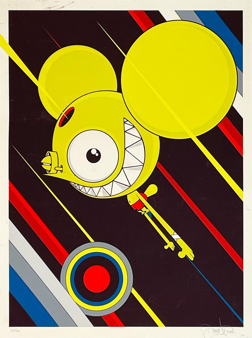 DALEK 'Spacemonkey: Flying High' Screen Print (1 of 11)