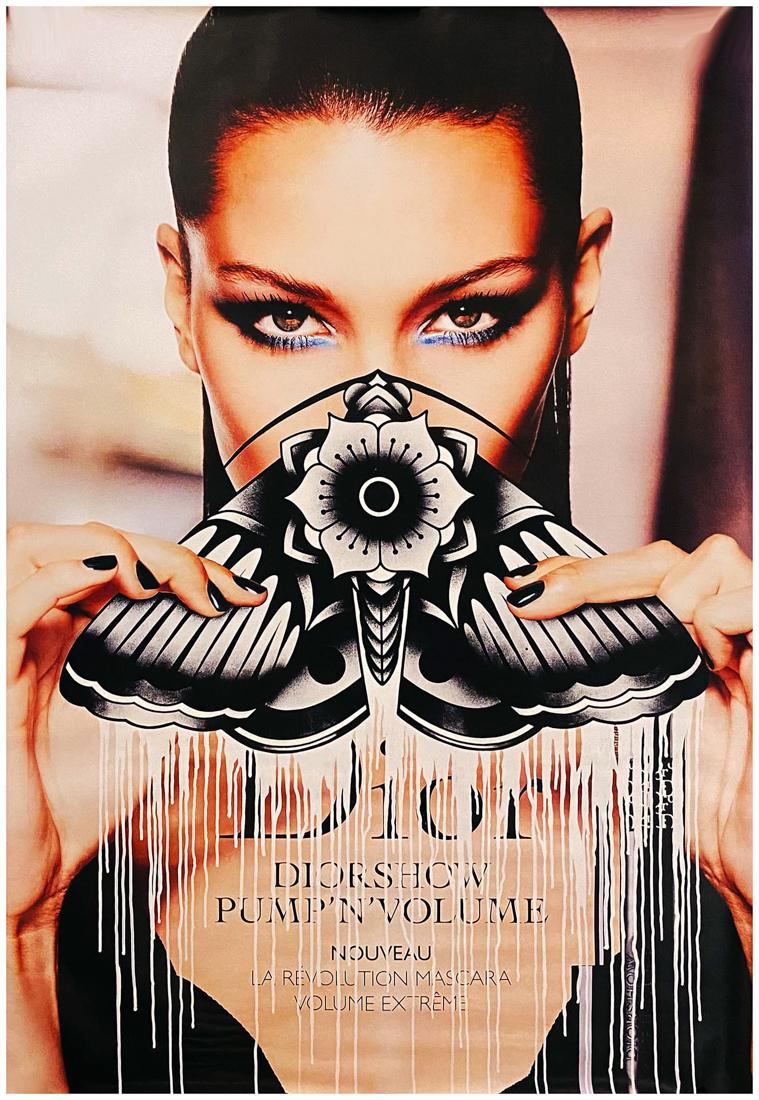 SEEL 'Bella Hadid-Dior Addict XXL' Screen Print Bus Stop Poster (1 of 13)