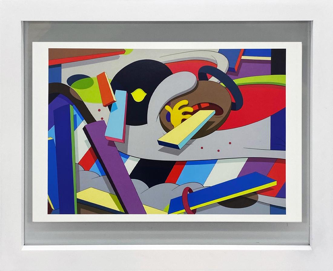 KAWS 'Where the End Starts' Original Show Card Framed (1 of 6)