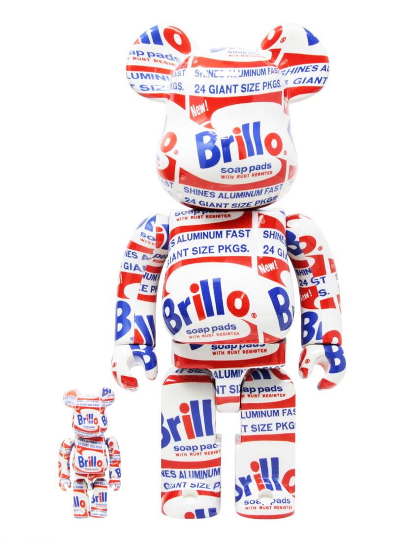 ANDY WARHOL x BE@RBRICK 'Brillo' Art Figure Set (1 of 9)