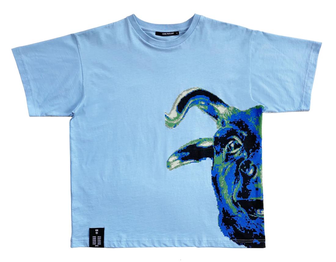 AI WEIWEI 'Ox' Unisex T-Shirt: 'Ox' by Ai Weiwei, 2021 From the artist's 'Zodiac Logo' series with design brand Rome Pays Off. Size: L 100% cotton t-shirt featuring the artist's work based on his original from 2021. Limited Edition