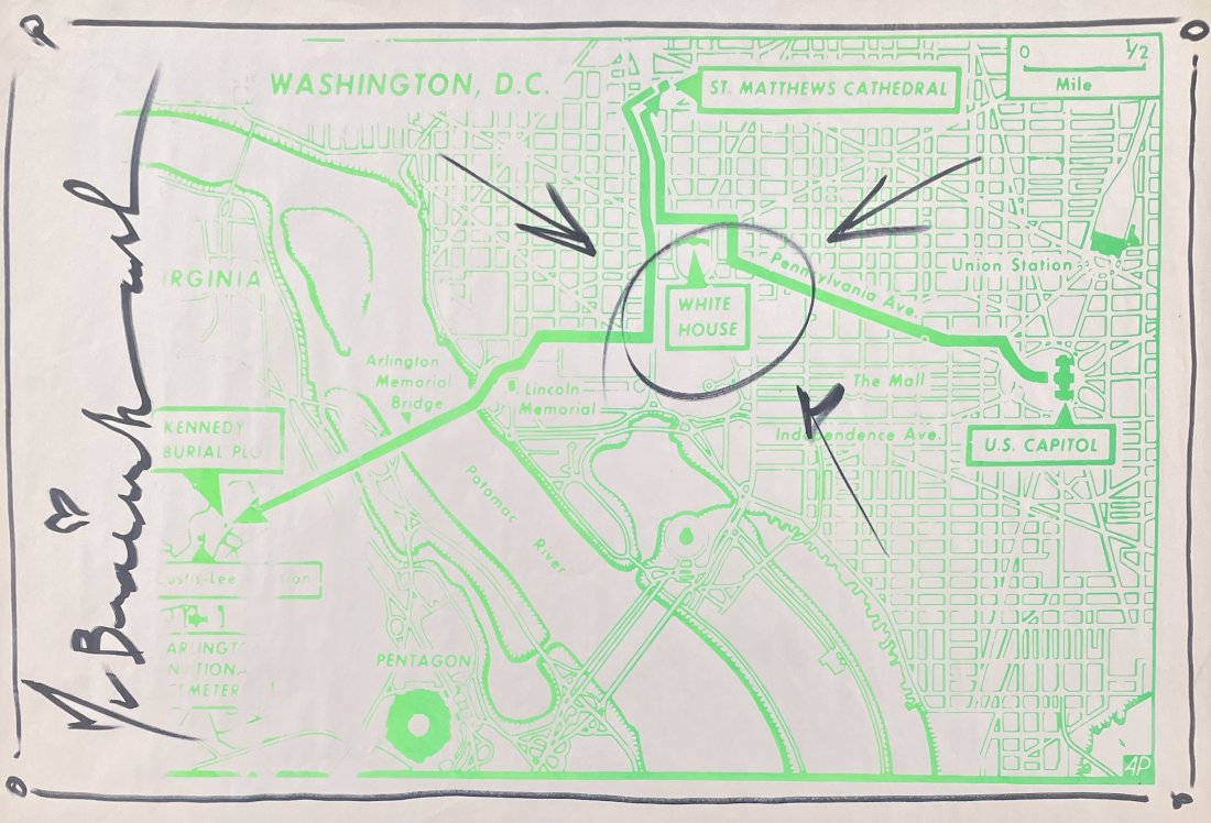 MR. BRAINWASH 'White House Plot' Hand Finished Screen Print (1 of 7)
