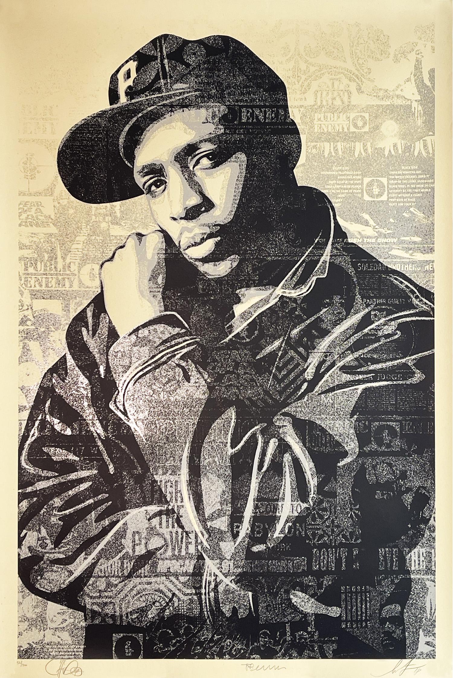 SHEPARD FAIREY 'Chuck D: Black Steel' Screen Print (1 of 13)
