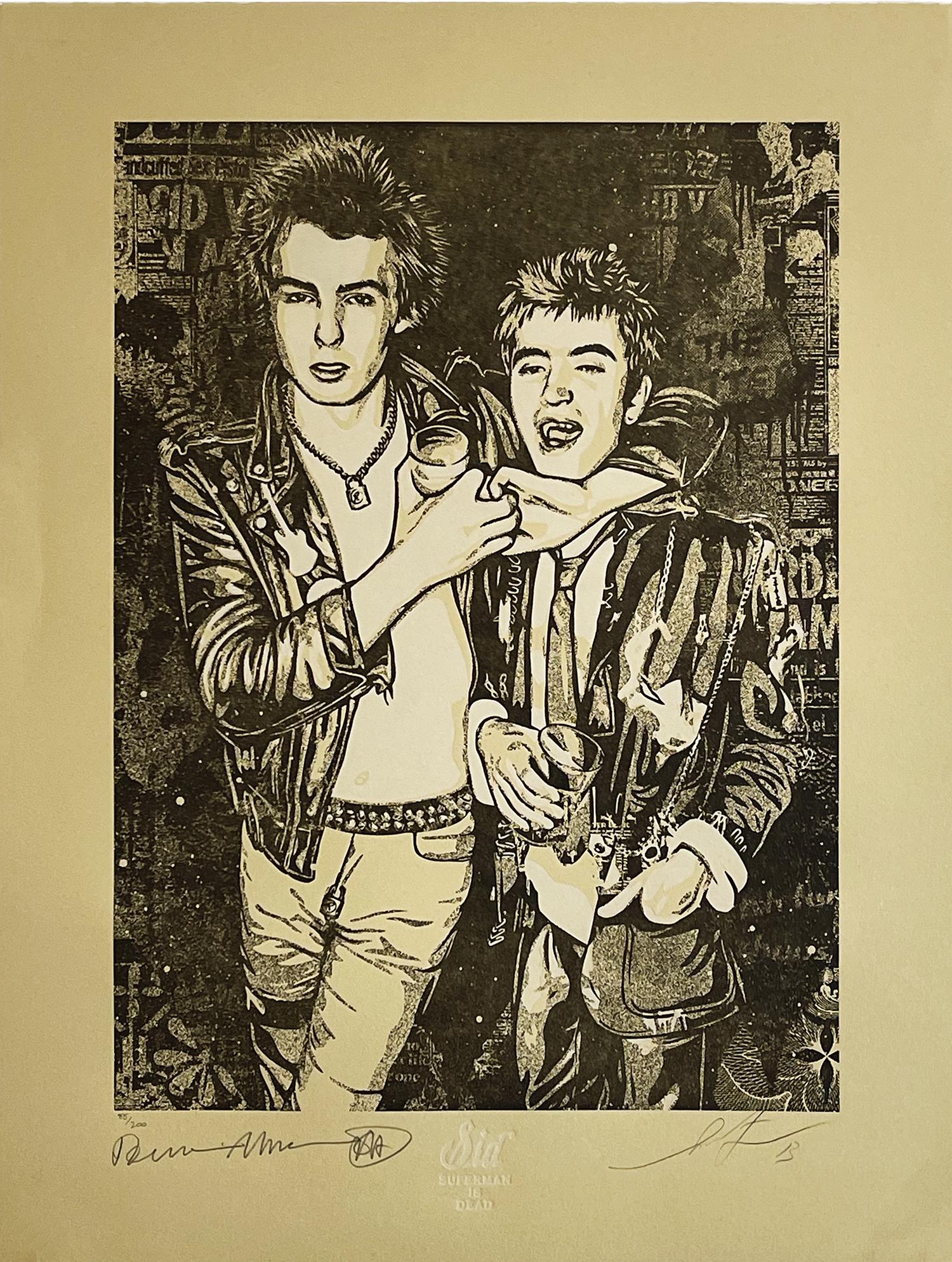 SHEPARD FAIREY 'Sid: Superman is Dead - Steve and Sid' Letterpress (1 of 10)