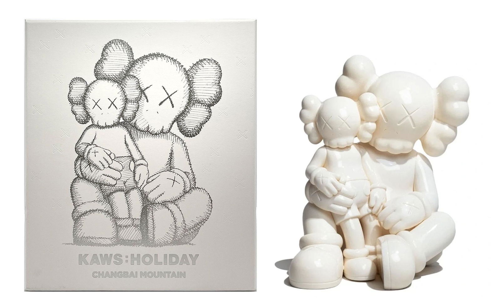 KAWS 'Changbai Mountain' (Snowy White) Designer Art Figure (1 of 10)