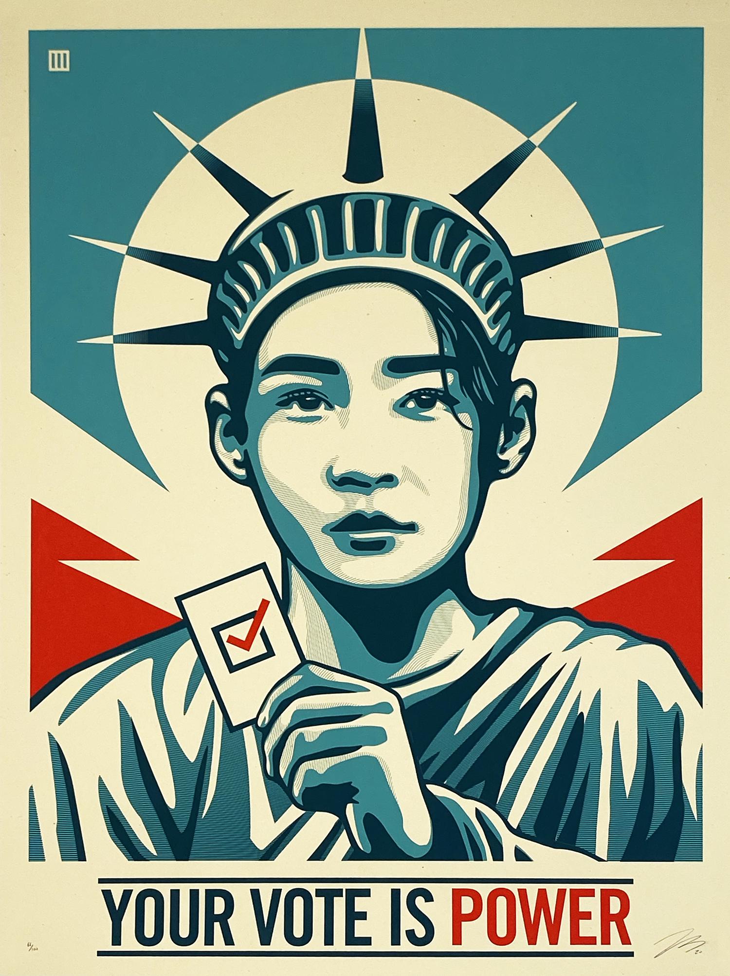 THOMAS WIMBERLY 'Your Vote is Power' Screen Print (1 of 8)