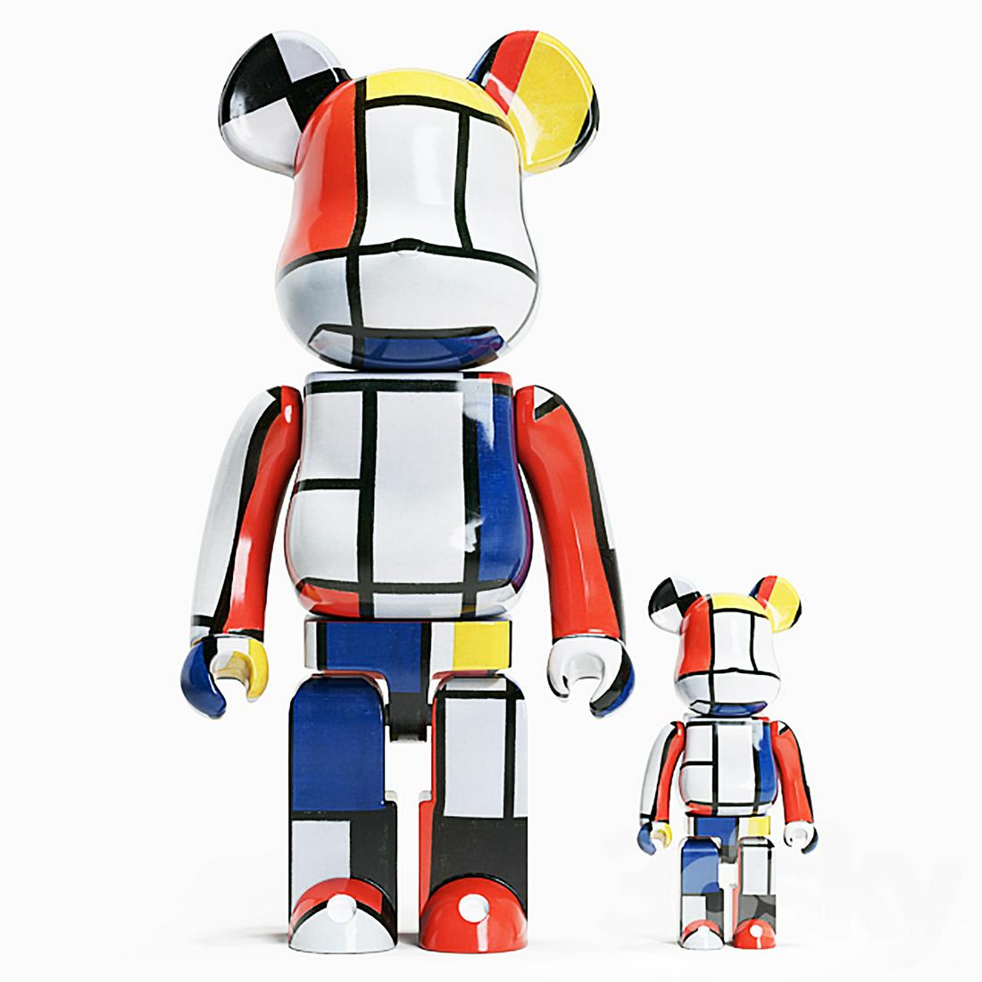 ダイゾー ナチュラル BE@RBRICK × Piet Mondrian メディコムトイ