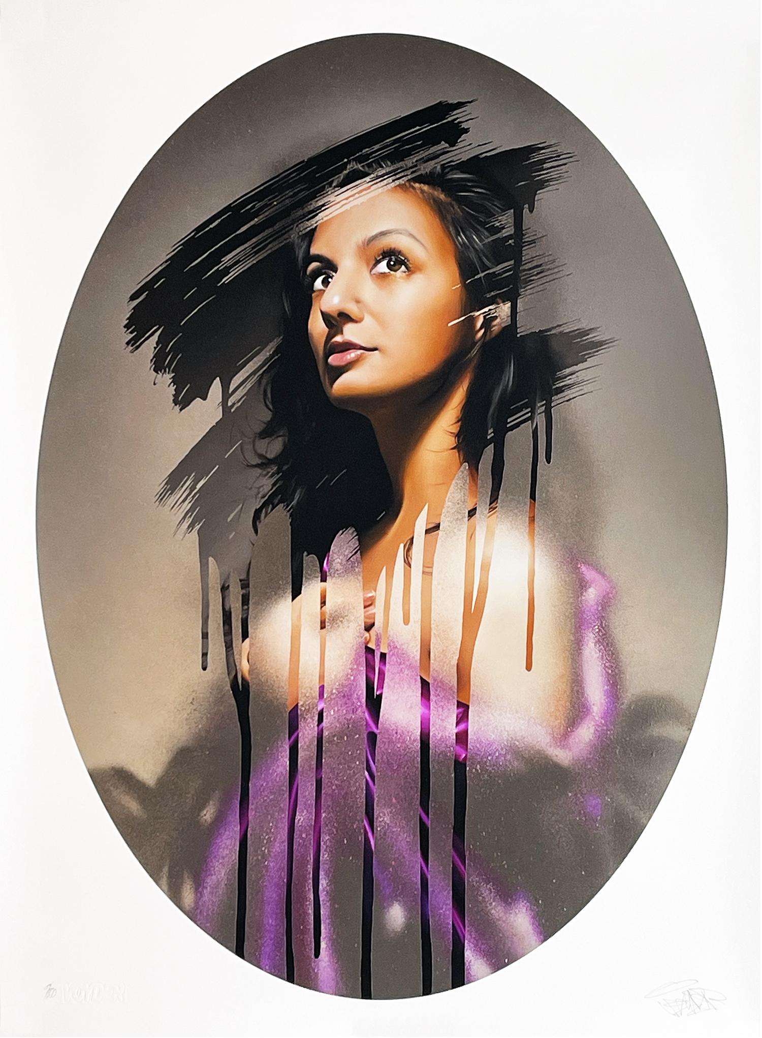 VOYDER 'Soiree' Giclee Print: 'Soiree' by Voyder, 2022 28.7 x 21.3 Inches 73 x 54 Centimeters Giclee print on 300gsm Archival Cotton Rag fine art paper. Limited Edition of 100 (#9/100) Signed, numbered and embossed by the artist. 