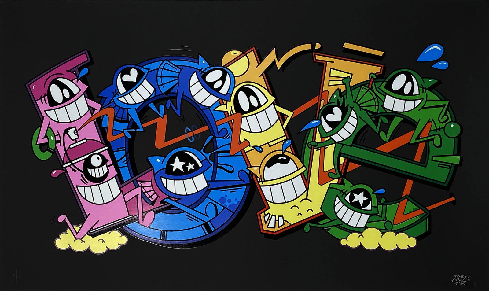 EL PEZ 'Love' Screen Print (1 of 9)