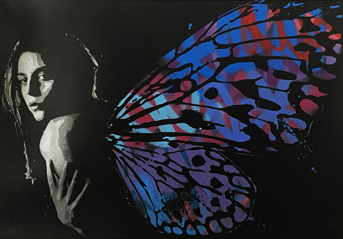 JOHN DOE 'In the Wings' Hand-Painted Screen Print (1 of 9)