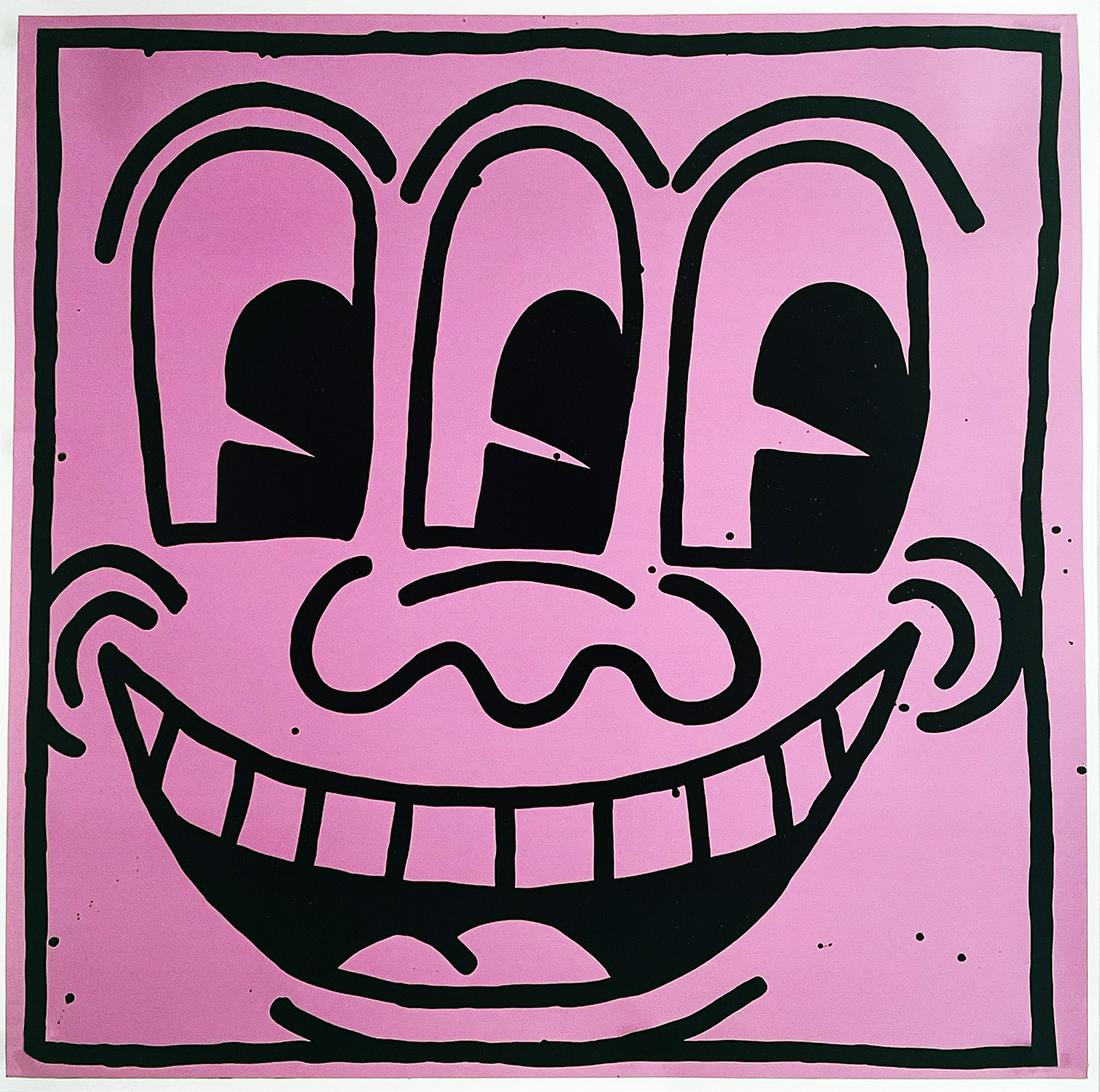 KEITH HARING '3-Eyed Face' Offset Lithograph (1 of 5)
