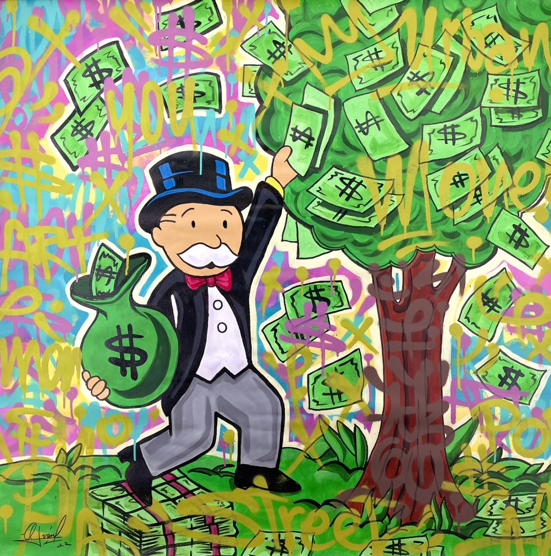 ALBERTO RICARDO 'Parker Monopoly' Original Acrylic on Canvas (1 of 8)