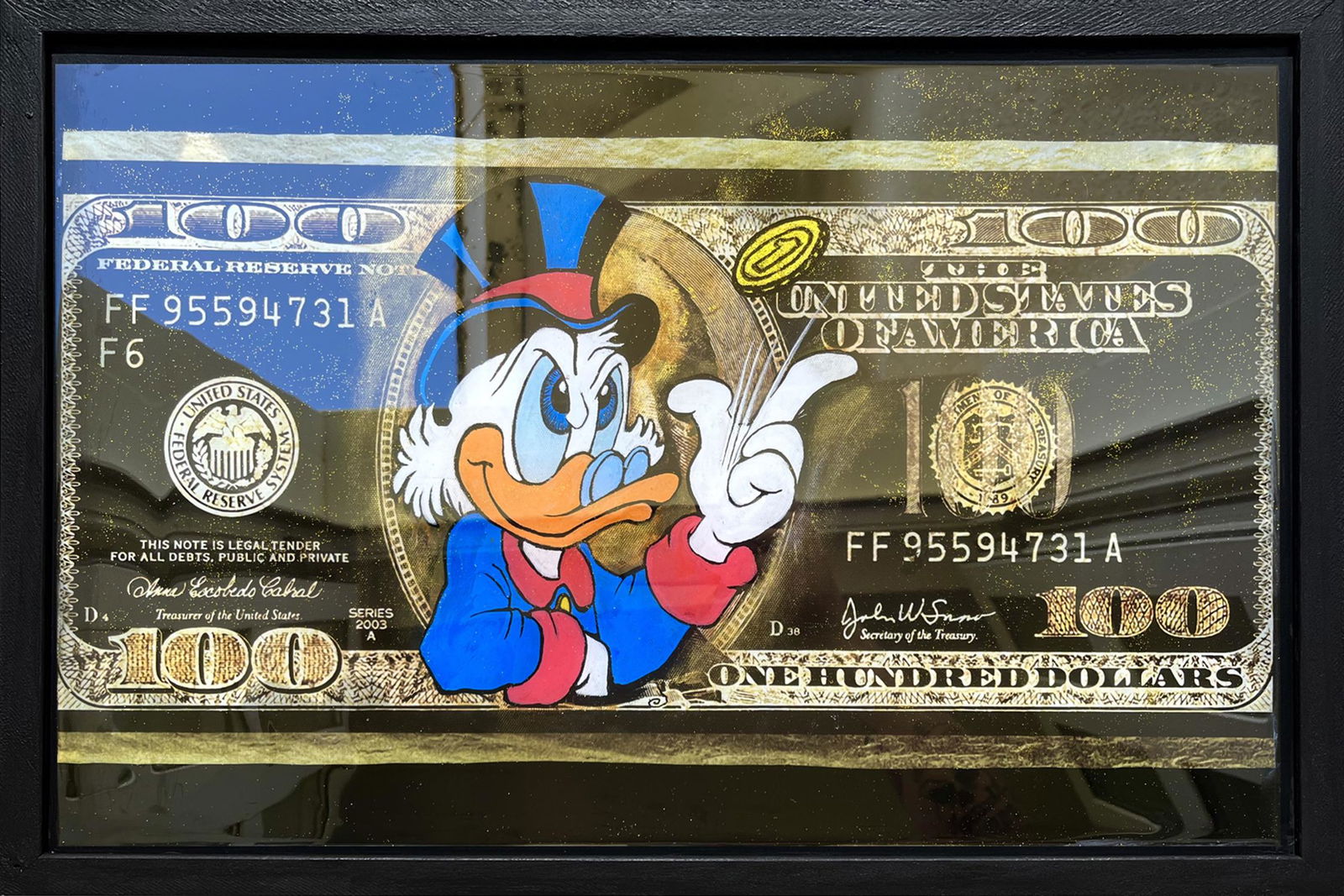 TRACK J 'Uncle Scrooge: One Hundred' Acrylic on Board w/Epoxy (1 of 12)