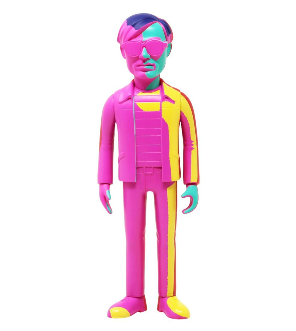 ANDY WARHOL x Medicom Toy 'Silkscreen 2.0' Vinyl Art Figure: 'Andy Warhol' by Medicom Toy, 2020 From the Vinyl Collectible Dolls series. Produced under license from The Andy Warhol Foundation. Silkscreen 2020 edition. 10 Inches (figure) 16 x 6.2 Inches (packagi
