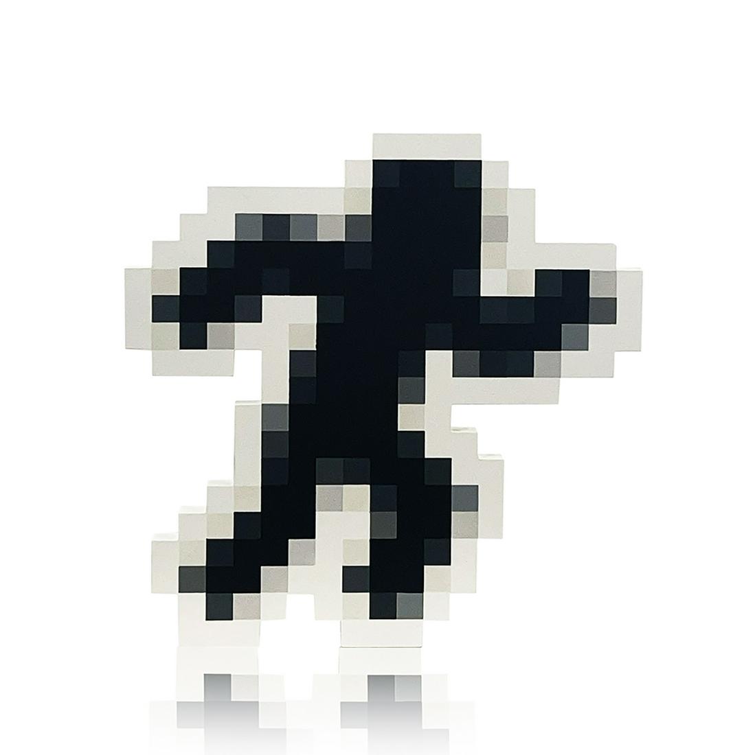 PAHNL 'Censored' Hand-Painted Woodcut Sculpture: 'Censored' by PAHNL, 2022 10.8 x 10.8 x 0.7 Inches (sculpture) 17.5 x 13.5 x 2.2 Inches (box) Unique custom woodcut (MDF) sculpture in spray paint. Hand-Painted Multiple edition of only 8 (#3/8) Hand-