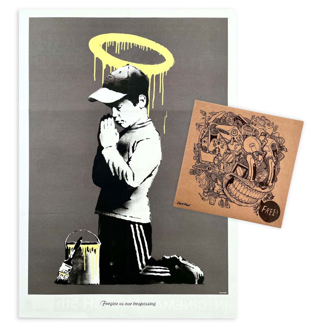 BANKSY 'Forgive Us Our Trespassing' Lithograph w/ ORIGINAL Sleeve (1 of 9)