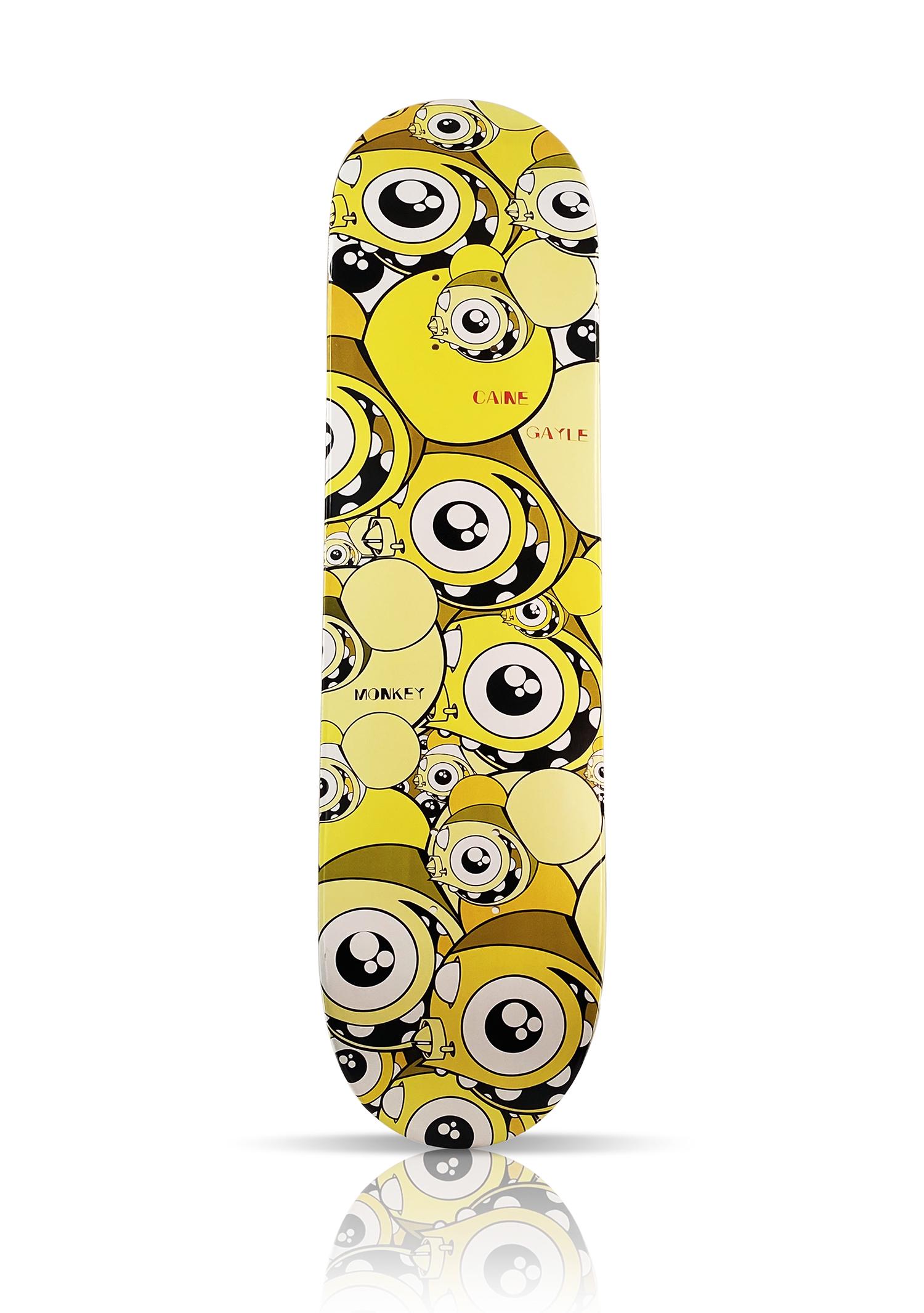 DALEK 'Spacemonkey Wallpaper' Skateboard Deck (1 of 2)
