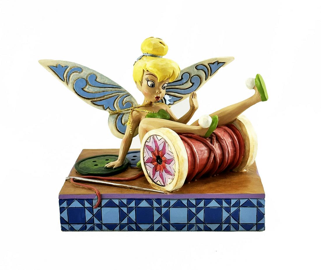 WALT DISNEY SHOWCASE 'Falling Fairy' Resin Art Figure: 'Falling Fairy' from the Walt Disney Showcase Collection, 2014 Limited Edition collectible figure designed by artist Jim Shore, collab. with Enesco, LLC. Officially licensed "Tinker Bell" character fr