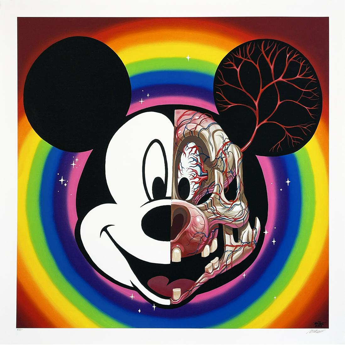 NYCHOS 'Mickey Head Anatomy' Giclee Print (1 of 12)