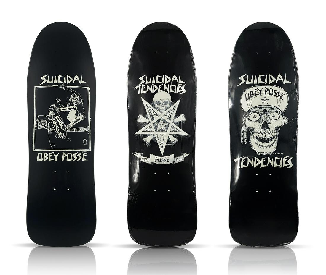 OBEY SKATEBOARDS x SUICIDAL TENDENCIES (2013) Triptych SET (1 of 6)
