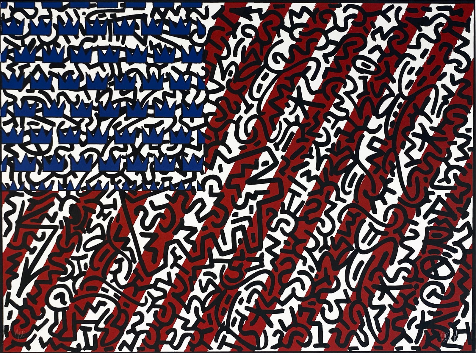 ARMANDO CHAINSAWHANDS 'American Flag' (2016) Screen Print (1 of 8)