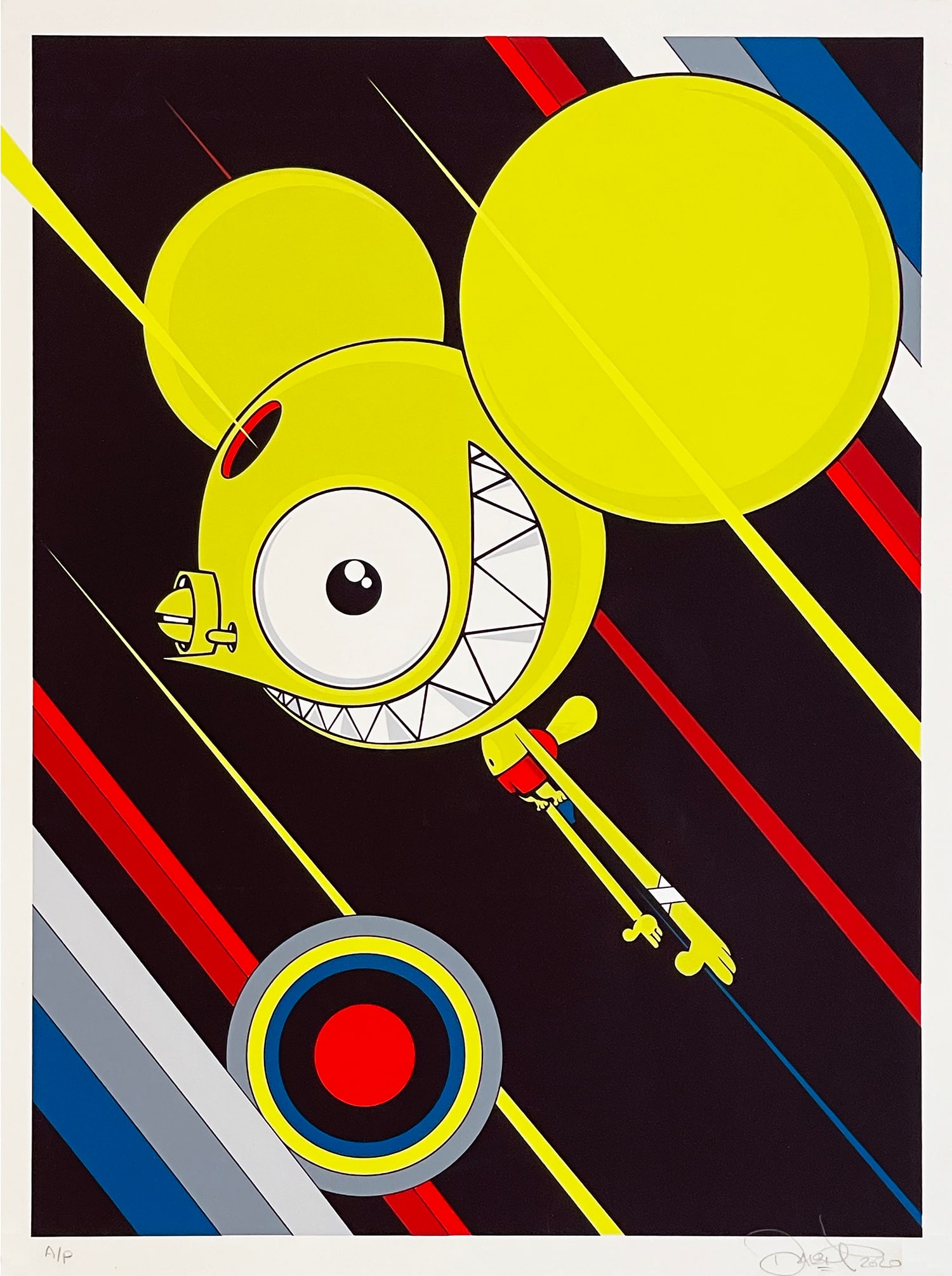 DALEK 'Flying High' (Rare AP-2020) Screen Print (1 of 9)