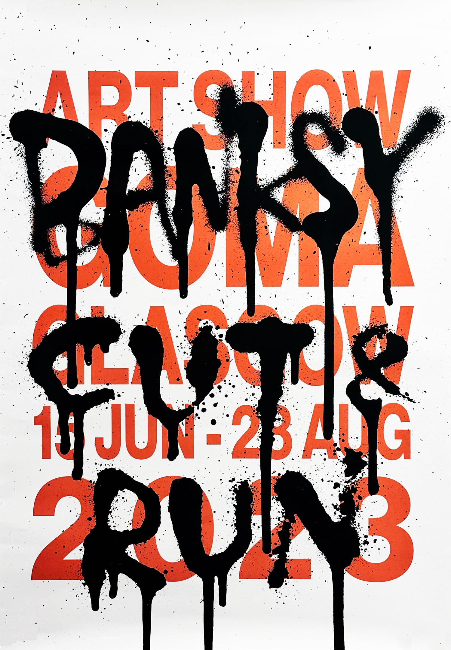 BANKSY x GoMA 'Cut and Run' (2023) Authentic Original Show Poster (1 of 7)