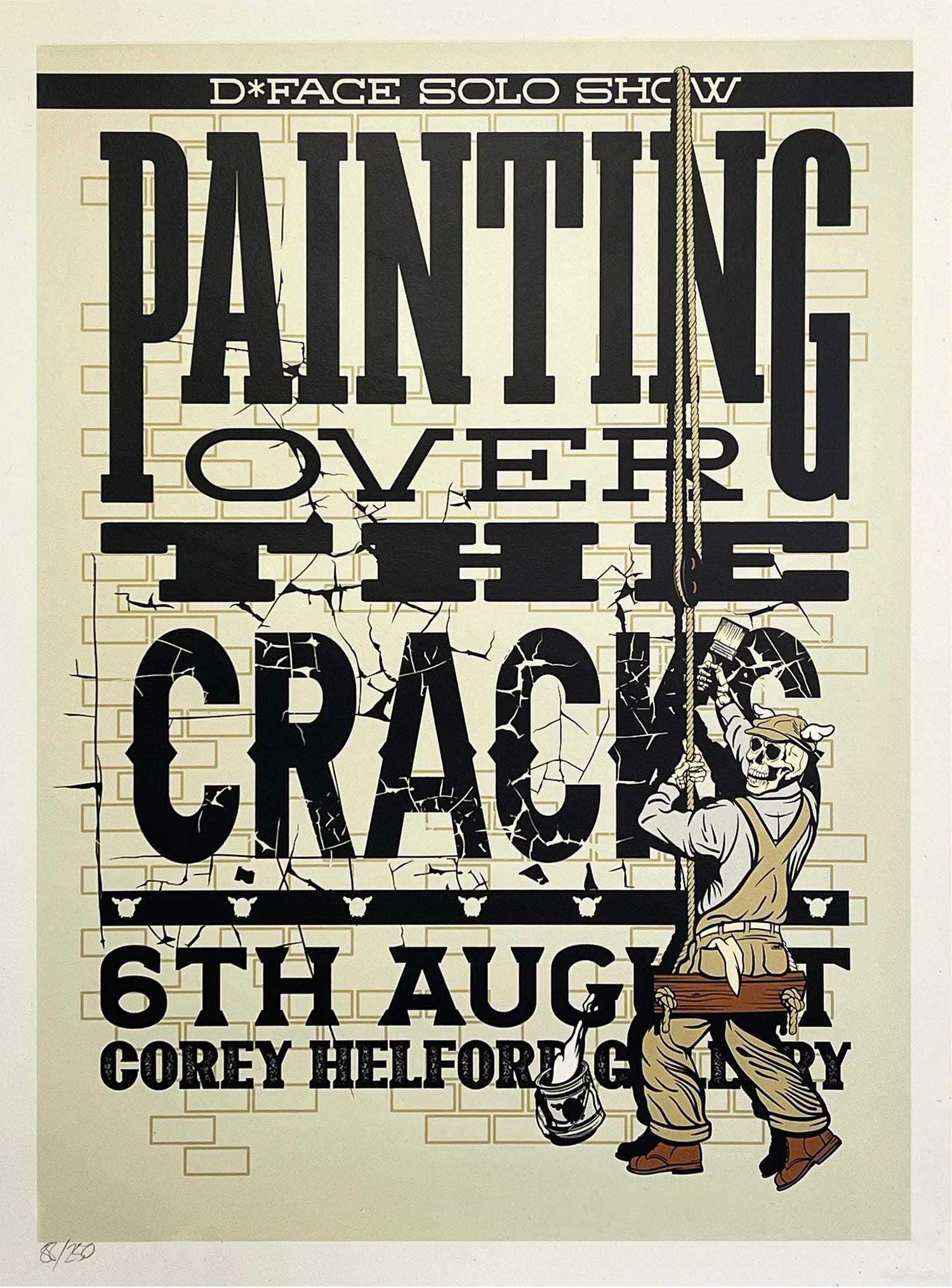 D*FACE 'Painting Over the Cracks' (2022) Limited Edition Show Print (1 of 9)